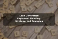 Lead Generation Explained: Meaning, Strategy, and Examples