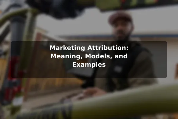 Marketing Attribution: Meaning, Models, and Examples