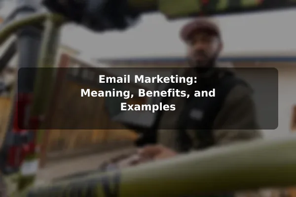 Email Marketing: Meaning, Benefits, and Examples