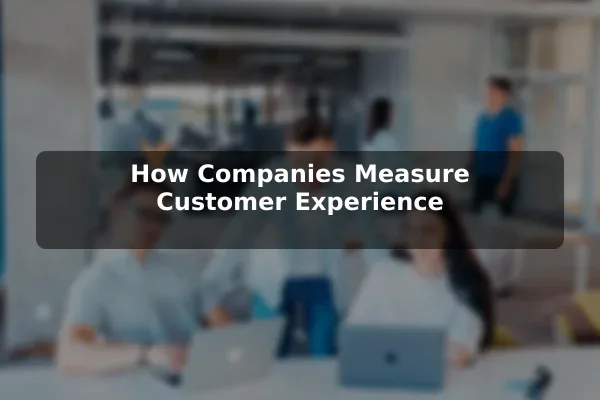 How Companies Measure Customer Experience