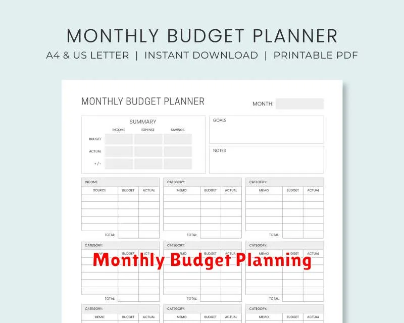 Monthly Budget Planning