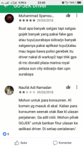 keluhan driver gojek