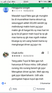 keluhan driver gojek