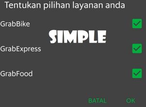 Cara mengaktifkan grab Food dan grab Express