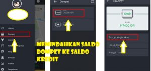 Cara memindahkan saldo dompet tunai ke saldo kredit dan akun bank