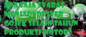 Motor Gojek Minimal Tahun