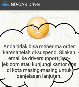 cara membuka suspend driver gojek