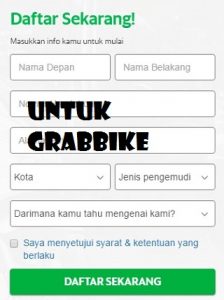 persiapan daftar gojek grab