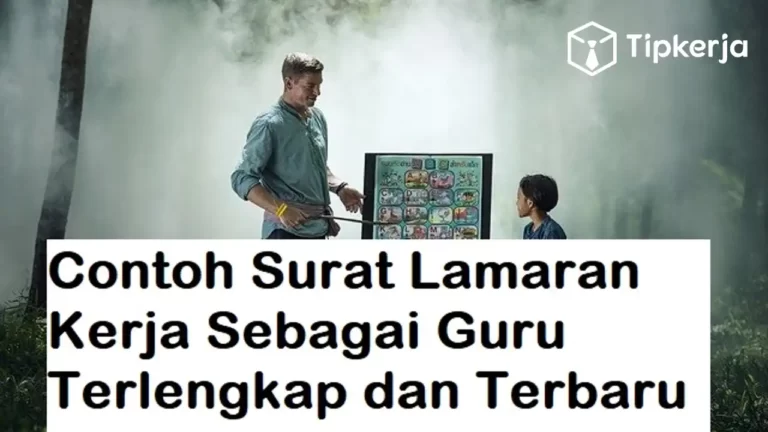 Contoh Surat Lamaran Kerja Guru