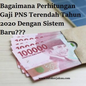 gaji pns terendah