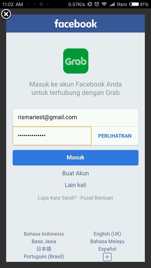 Cara Menggunakan Grab