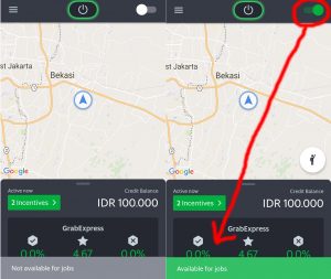 cara menggunakan aplikasi Grabbike Driver