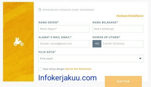 Daftar gojek Bandung secara online