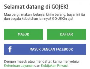 Cara daftar aplikasi gojek