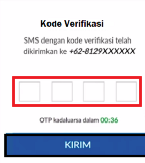 Kode verifikasi Go Car