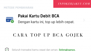 Cara top up BCA Gojek