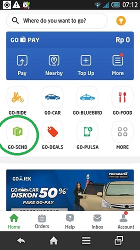 tips pesan Go-Send pemula