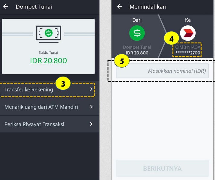 pencairan dana Dompet Tunai Grab bermasalah