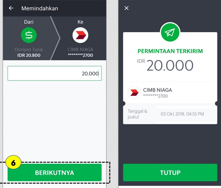 Dompet Tunai Grab bermasalah