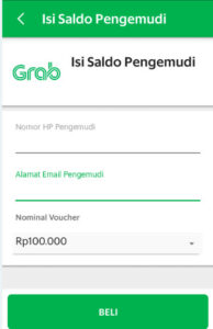 Saldo grab driver