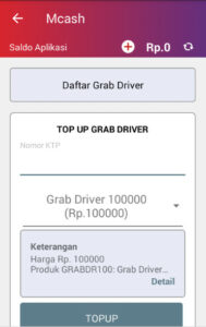 Saldo grab driver