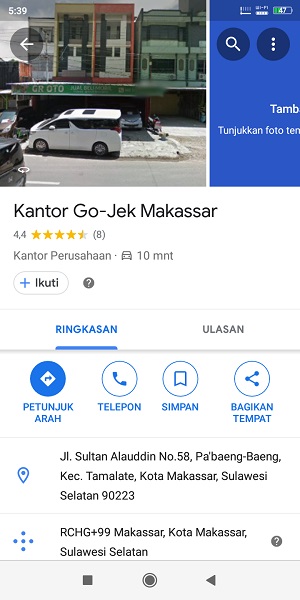 kantor gojek di kota makassar