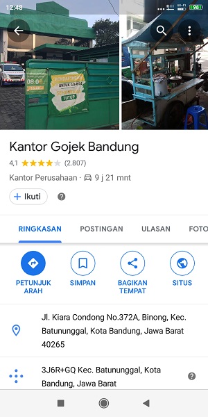 kantor gojek di bandung