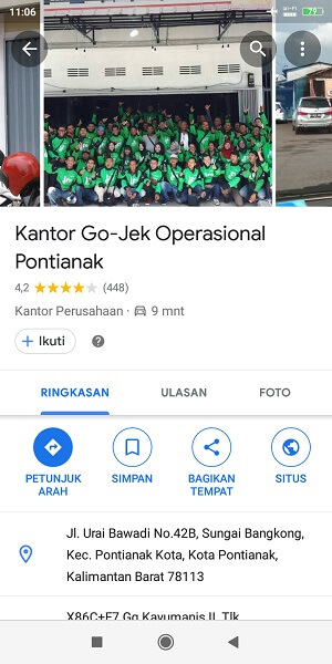 kantor gojek pontianak