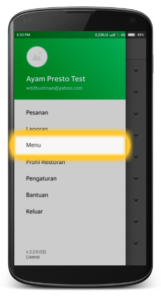 Cara Memperbaharui Status Ketersediaan Menu Restoran di aplikasi grabfood merchant