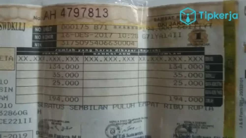 cara mengetahui biaya perpanjangan STNK