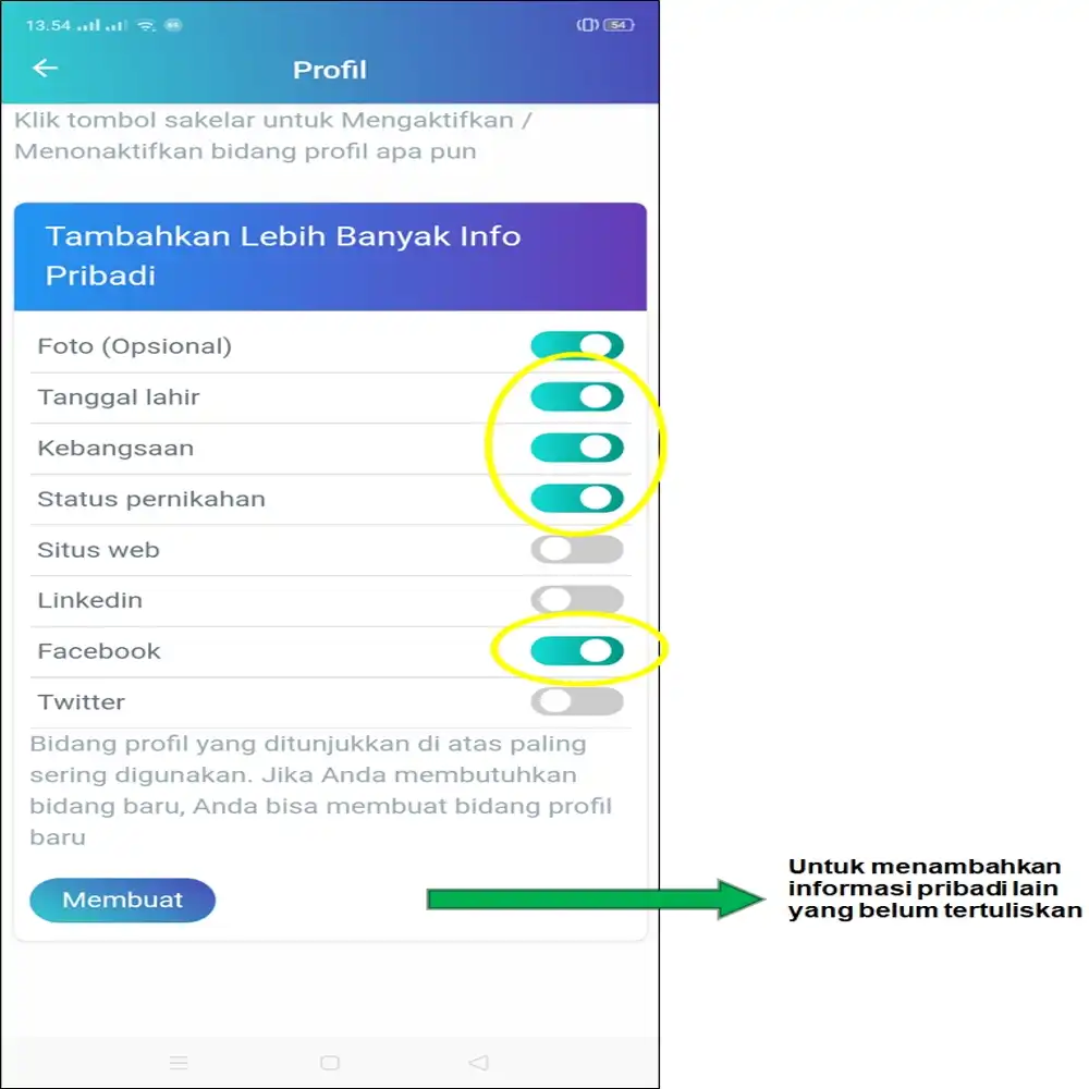 cara membuat cv di hp