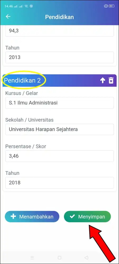 cara membuat cv di hp