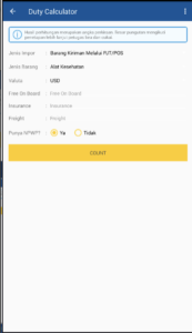 aplikasi Menghitung Bea Masuk