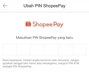 lupa pin ShopeePay