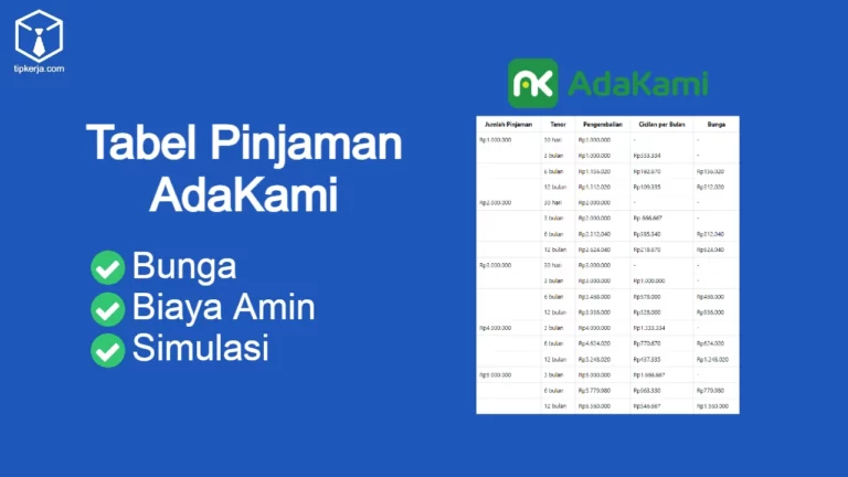 Tabel Pinjaman adakami