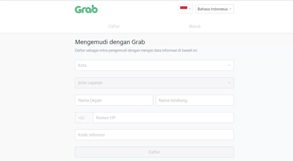 daftar grab tanpa SKCK