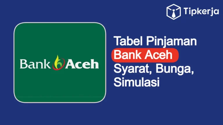 tabel pinjaman bank aceh