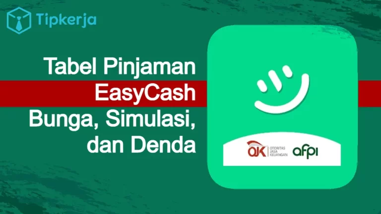 tabel pinjaman easycash