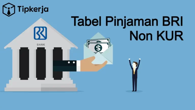 Tabel Pinjaman BRI 2023 Non KUR