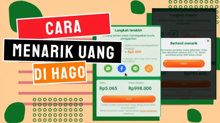 Cara Menarik Uang di Hago Tanpa Undang Teman