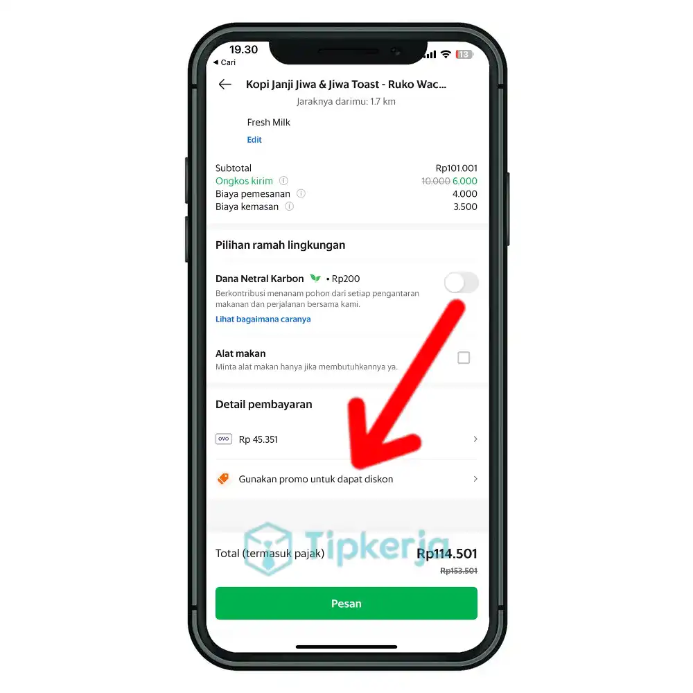 Cara menggunakan Kode Promo Grab