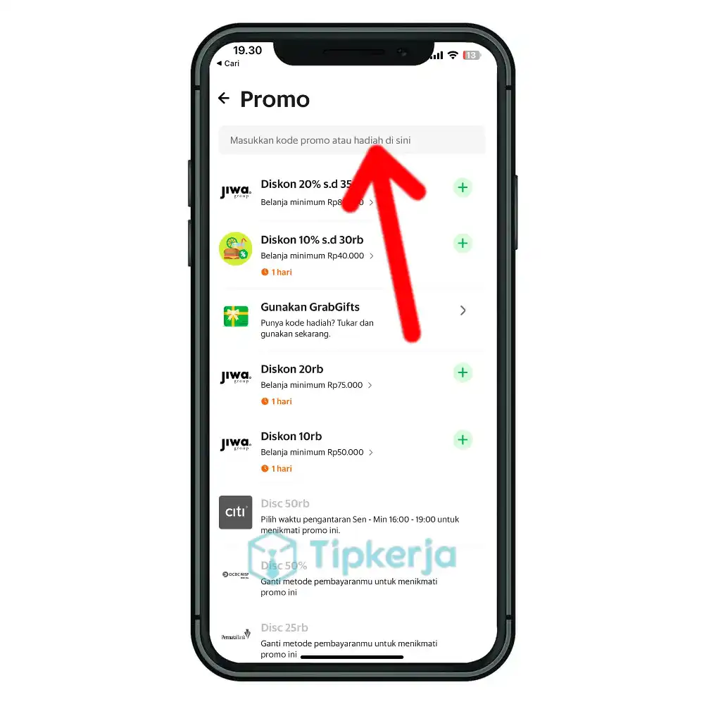 Cara Memasukkan Kode Promo Grab