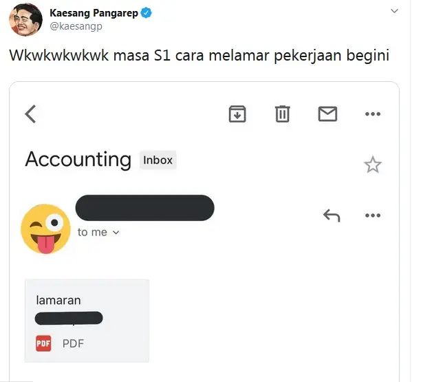 melamar kerja lewat email