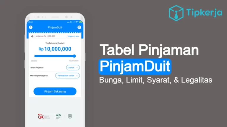 tabel pinjaman pinjamduit