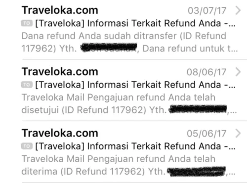 pengalaman refund traveloka