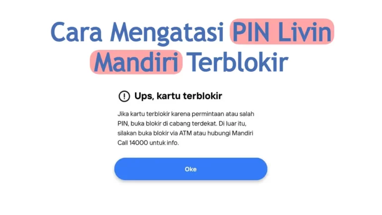 cara mengatasi livin mandiri terblokir