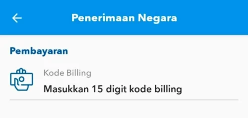 Bayar Kode Billing lewat BRImo