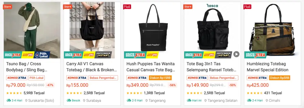 bisnis tote bag