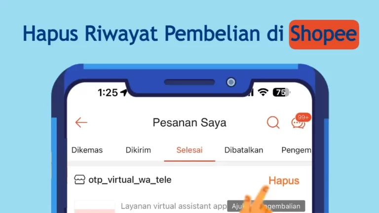 Cara Menghapus Riwayat Pembelian di Shopee