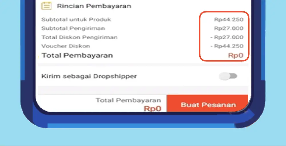 Cara Belanja 0 Rupiah di Shopee